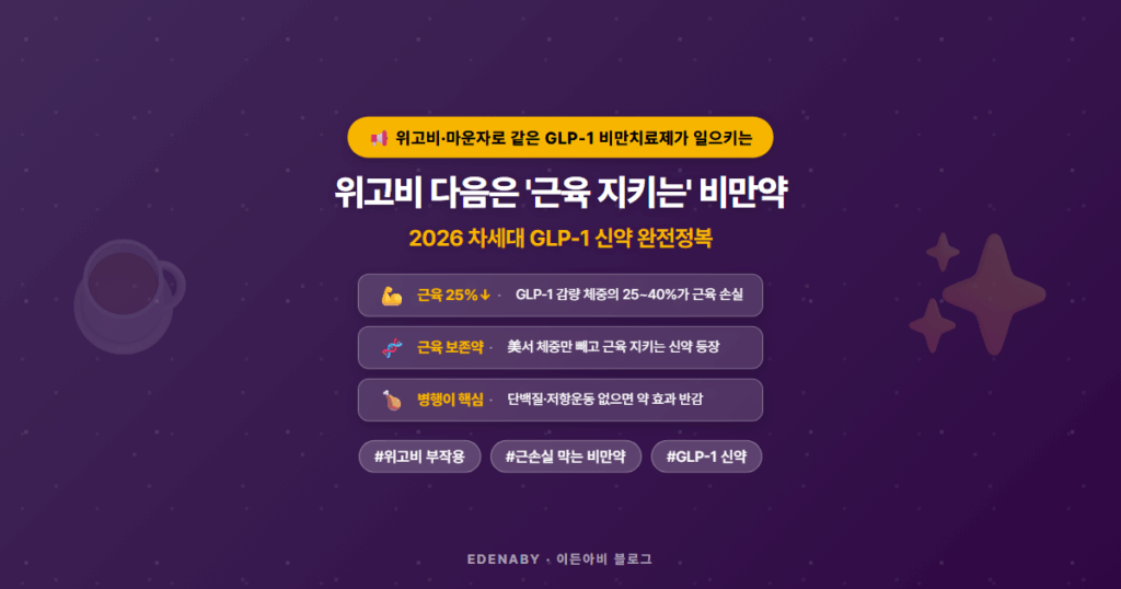 위고비 다음은 '근육 지키는' 비만약|2026 차세대 GLP-1 신약 완전정복